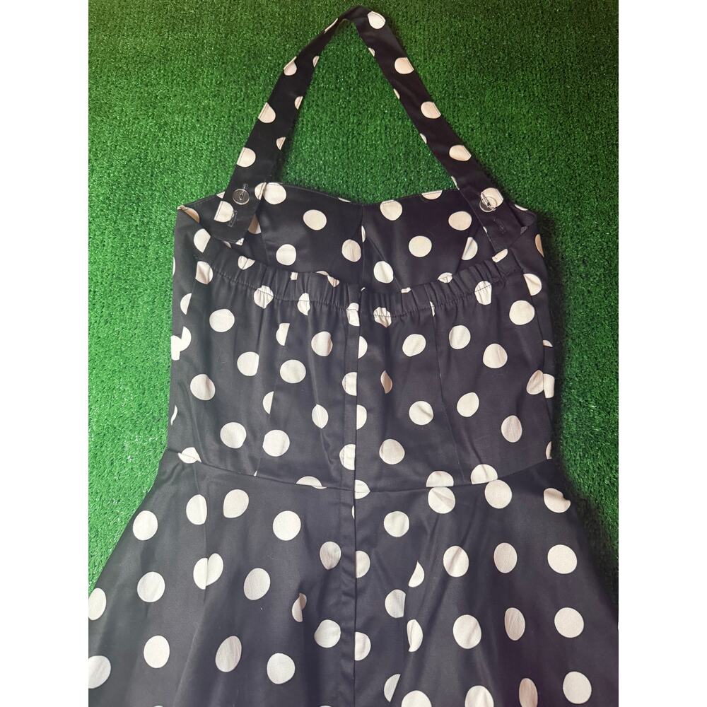 Ixia for Modcloth Traveling Cupcake Polka Dot Retro Rockabilly Dress Size M - Picture 4 of 12
